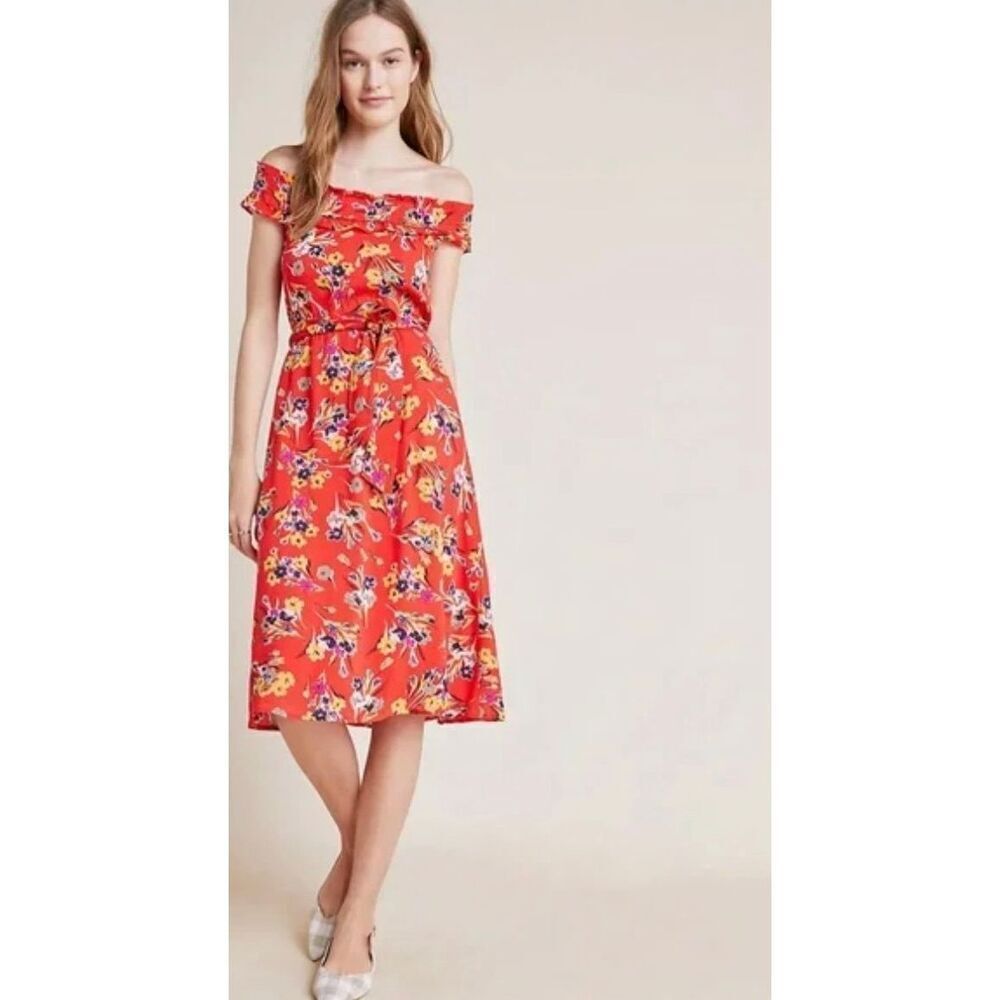 Anthropologie 47 of 52 Conversations Colloquial Midi Dress US:14